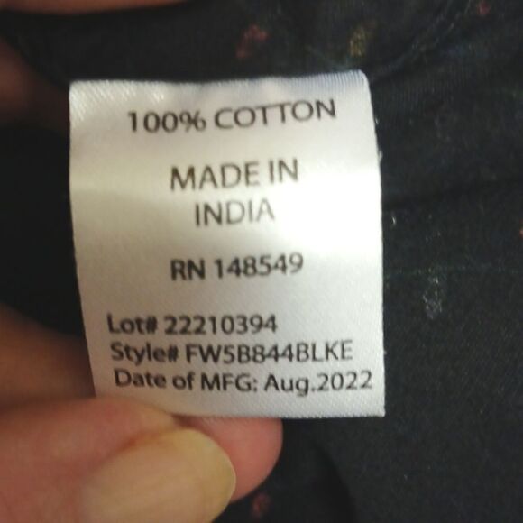 🩷FREE PLANET BOYS Size 5 Holiday Dress Button Up Shirt Black/Multi - Picture 10 of 10